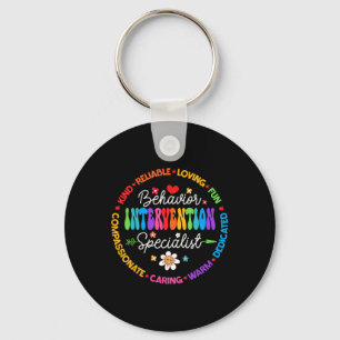Groovy Behaviour Intervention Specialist Back To S Keychain