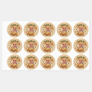 Groovy Birthday Food & Drink Labels