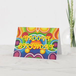 'Groovy Birthday' greetings card
