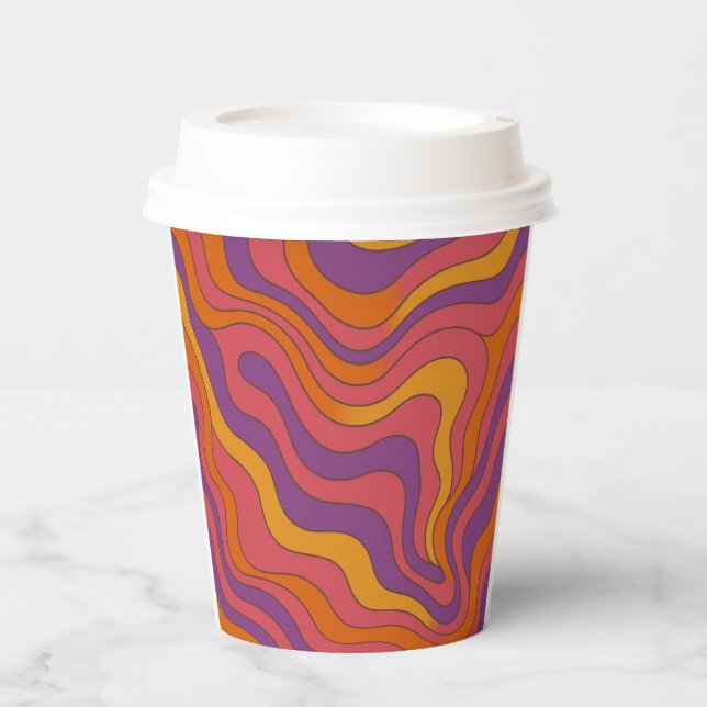 Groovy Birthday Paper Cups (Front)