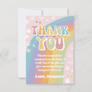 Groovy Birthday Thank You Card Groovy Thank You