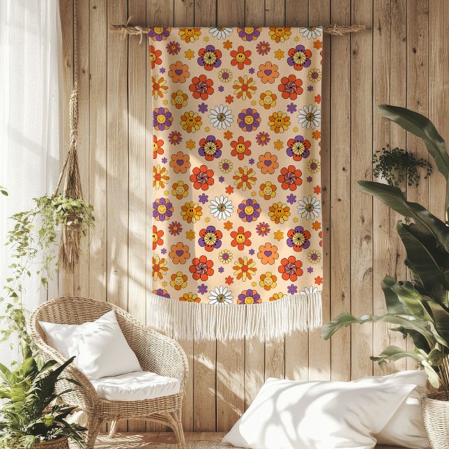 Groovy Blanket 70s Pastel Vibes in Trendy Colours (Groovy Blanket 70s Pastel Vibes in Trendy Colors)