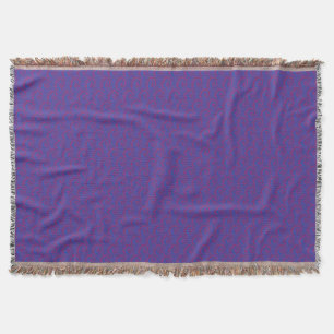 Groovy Blue and Red Spiral Tie Dye Throw Blanket