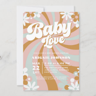 Groovy Boho Baby Shower Invitation