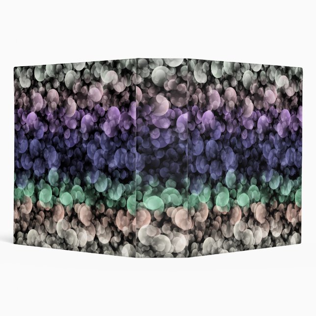 Groovy Boho Bubbles Eclectic Uingender Pride Flag Binder (Background)