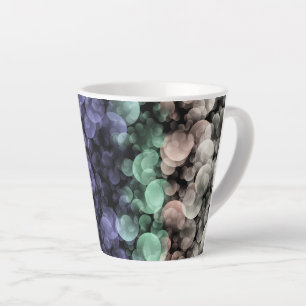 Groovy Boho Bubbles Eclectic Uingender Pride Flag Latte Mug