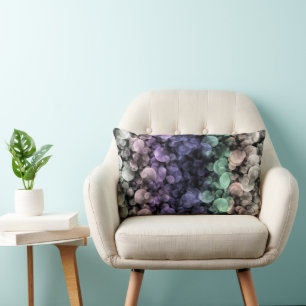 Groovy Boho Bubbles Eclectic Uingender Pride Flag Lumbar Pillow