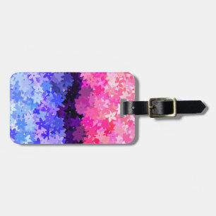 Groovy Boho Quirky Retro Floral Omnisexual Pride Luggage Tag