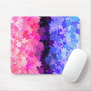 Groovy Boho Quirky Retro Floral Omnisexual Pride Mouse Pad