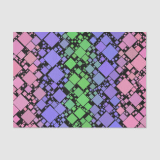 Groovy Boho Retro Mod Geometric Trigender Pride Tissue Paper