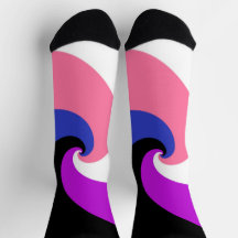 Groovy Boho Spiral Abstract Genderfluid Pride Flag