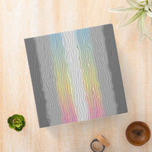 Groovy Boho Trippy Abstract Demifluid Pride Flag Binder