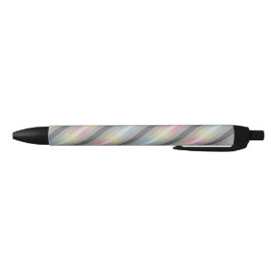 Groovy Boho Trippy Abstract Demifluid Pride Flag Black Ink Pen