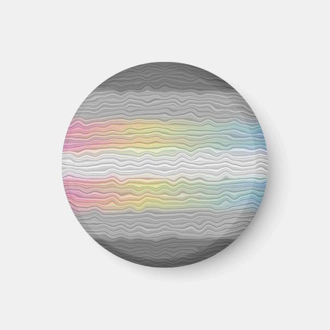 Groovy Boho Trippy Abstract Demifluid Pride Flag Magnet (Front)