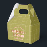 Groovy Bold Green Pink Red Funky Favor Box<br><div class="desc">Groovy Bold Green Yellow Red Funky</div>