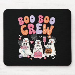 Groovy Boo Boo Crew Nurse Funny Ghost Halloween Te Mouse Pad