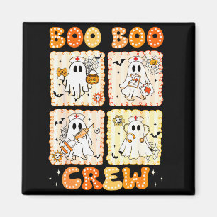 Groovy Boo Boo Crew Nurse Funny Ghost Women Hallow Magnet