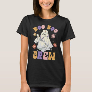 Groovy Boo Boo Crew Nurse Funny Ghost Women Hallow T-Shirt