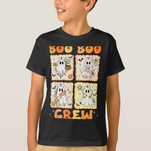 Groovy Boo Boo Crew Nurse Funny Ghost Women Hallow T-Shirt