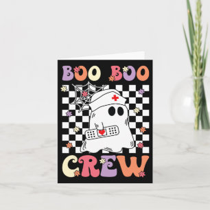 Groovy Boo Boo Crew Nurse Ghost Paramedic Emt Ems  Card