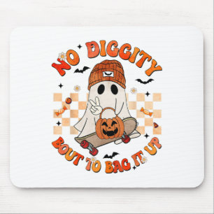 Groovy Boo No Diggity Bout To Bag It Up Halloween  Mouse Pad