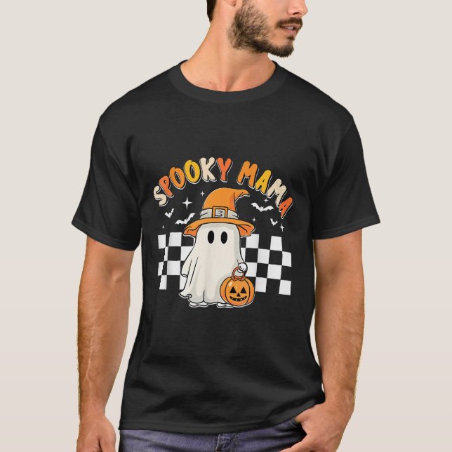 Groovy Boo One Soky Mama First Halloween Birthday  T-Shirt (Front)
