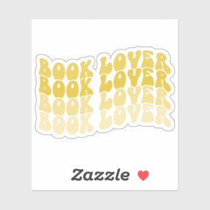 Groovy Book Lover Yellow Multicolored Retro Vinyl