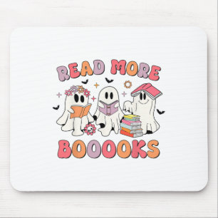Groovy Booooks Ghost Read More Books Funny Teacher Mouse Pad