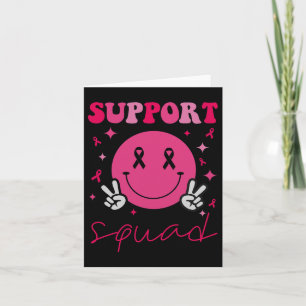 Groovy Breast Cancer Awareness Men Women Kids Card
