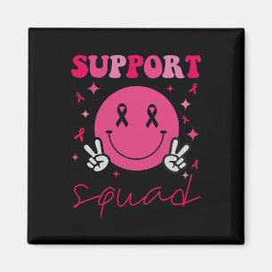 Groovy Breast Cancer Awareness Men Women Kids Magnet