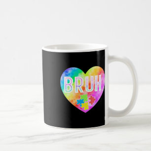 Groovy Bruh Autism Awareness Puzzle Piece For Boys Coffee Mug
