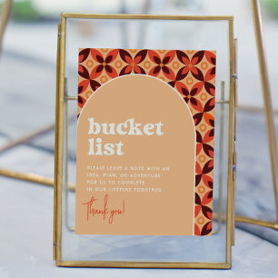 Groovy Bucket List Wedding Sign