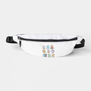 Groovy Bunnies Candy Ultrasound Tech Easter Sonogr Fanny Pack