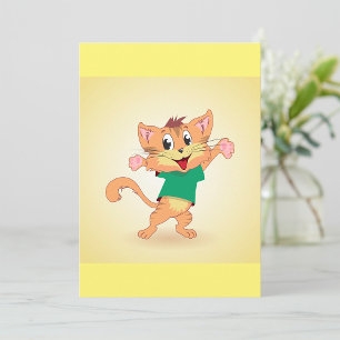 Groovy Cat Invitation