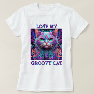 " GROOVY CAT " T-Shirt
