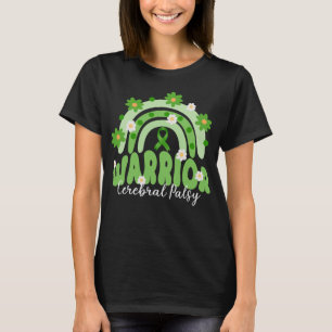 groovy cerebral palsy warrior rainbow flower   T-Shirt