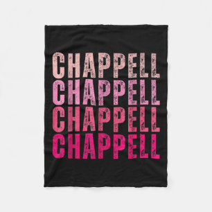 Groovy Chappell First Name D Chappell Tees Meme Fleece Blanket