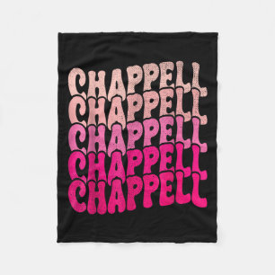 Groovy Chappell First Name D Chappell Tees Meme Fleece Blanket