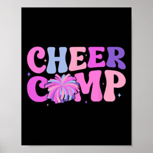 Groovy Cheer Comp Day Cheerleading Competition Day Poster