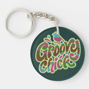 Groovy Chick Keychain