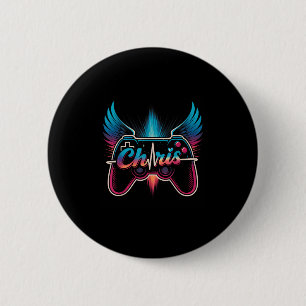 Groovy Chris First Name D Chris Control Game Meme  2 Inch Round Button