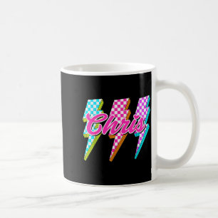 Groovy Chris Lightning Bolt Checkered I Love Meme  Coffee Mug