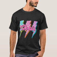 Groovy Chris Lightning Bolt Chequered I Love Meme
