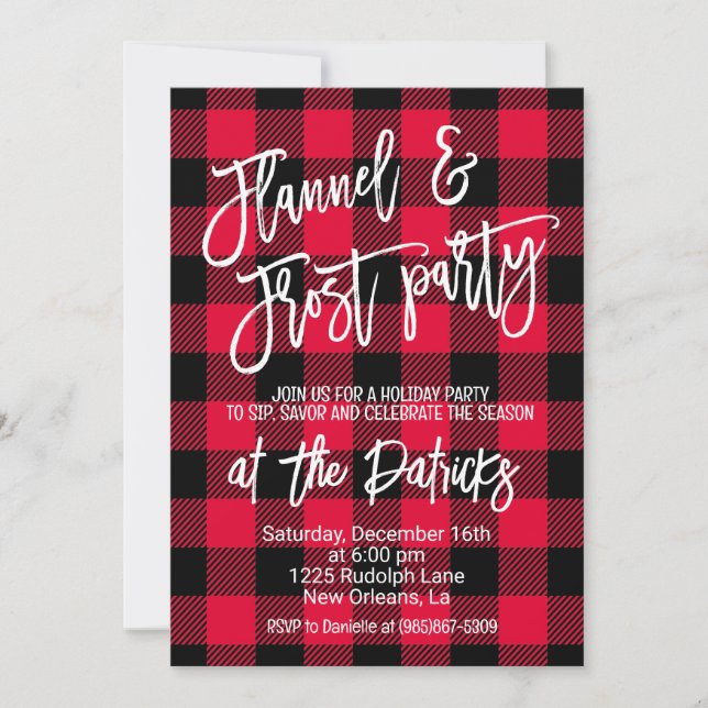 Groovy Christmas Party  Invitation (Front)
