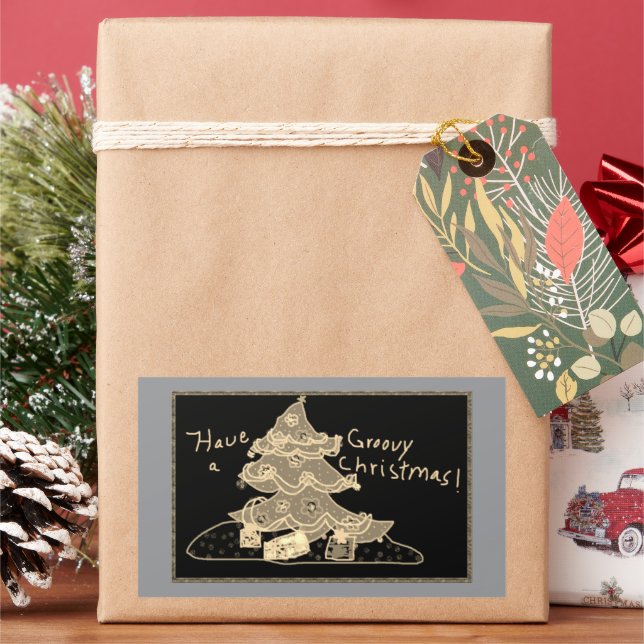 Groovy Christmas Party Stickers (Holiday)