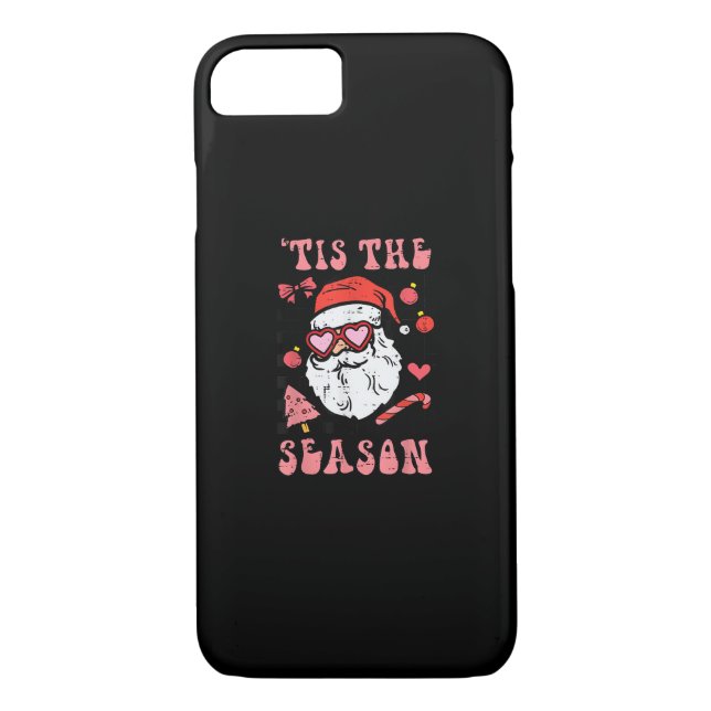 Groovy Christmas Santa Tis The Season Case-Mate iPhone Case (Back)