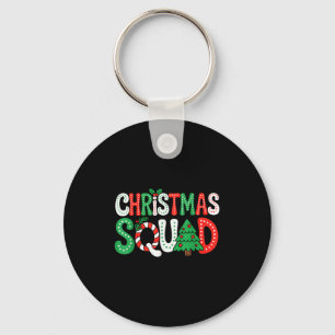 Groovy Christmas Squad Xmas Tree Family Matching P Keychain