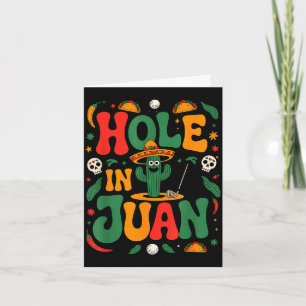 Groovy cinco de mayo hole in juan golfer golf 5 de card