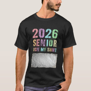 Groovy Class of 2026 Seniors Sign My Shirt Yearboo
