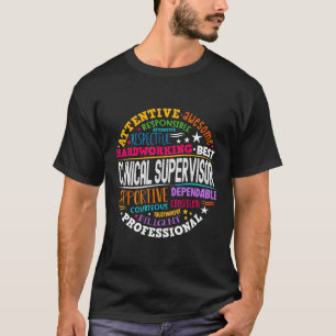 Groovy Clinical Supervisor Appreciation Health Wor T-Shirt